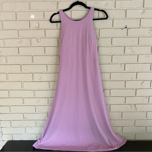 Soma Weekend Nylon Tank Maxi Dress Built In Bra Vacation Athleisure Beach Small - Picture 1 of 8